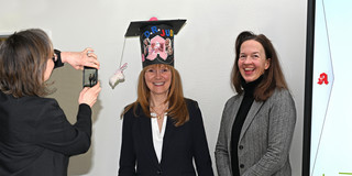 Prof. Dr. Burzan, Dr. Becker, Prof. Dr. Wilkesmann nach der erfolgreichen Disputation von Dr. Judith Becker