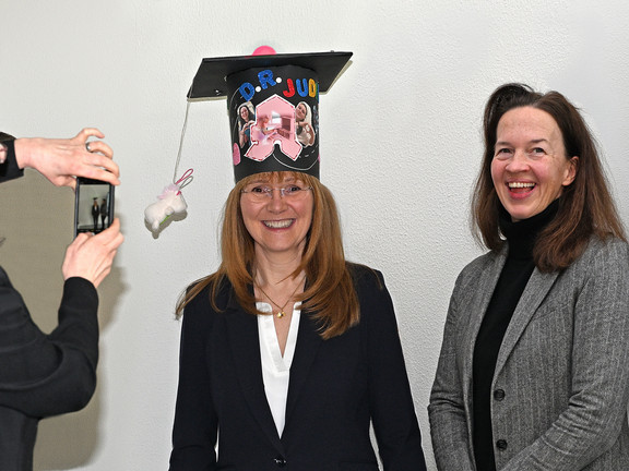 Prof. Dr. Burzan, Dr. Becker, Prof. Dr. Wilkesmann nach der erfolgreichen Disputation von Dr. Judith Becker
