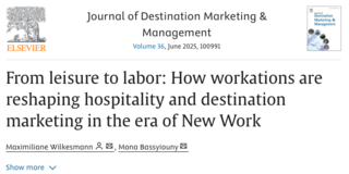 New Publication in the Journal of Destination Marketing and Management
