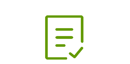symbol of a checklist with tick